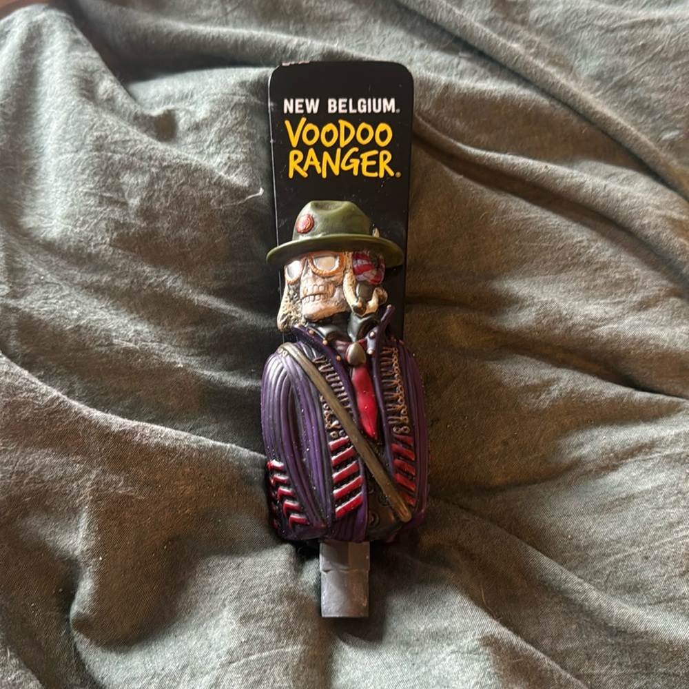 Belgium Voodoo 3D Ranger Pale Ale Draft Beer Keg Bar Tap Handle Skeleton 7.5 ”